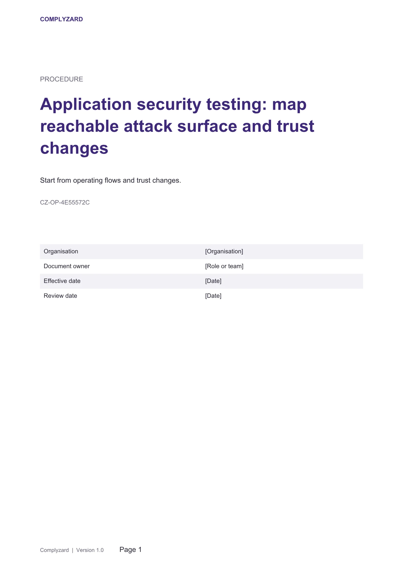Cover of Application security testing: map reachable attack surface and trust changes