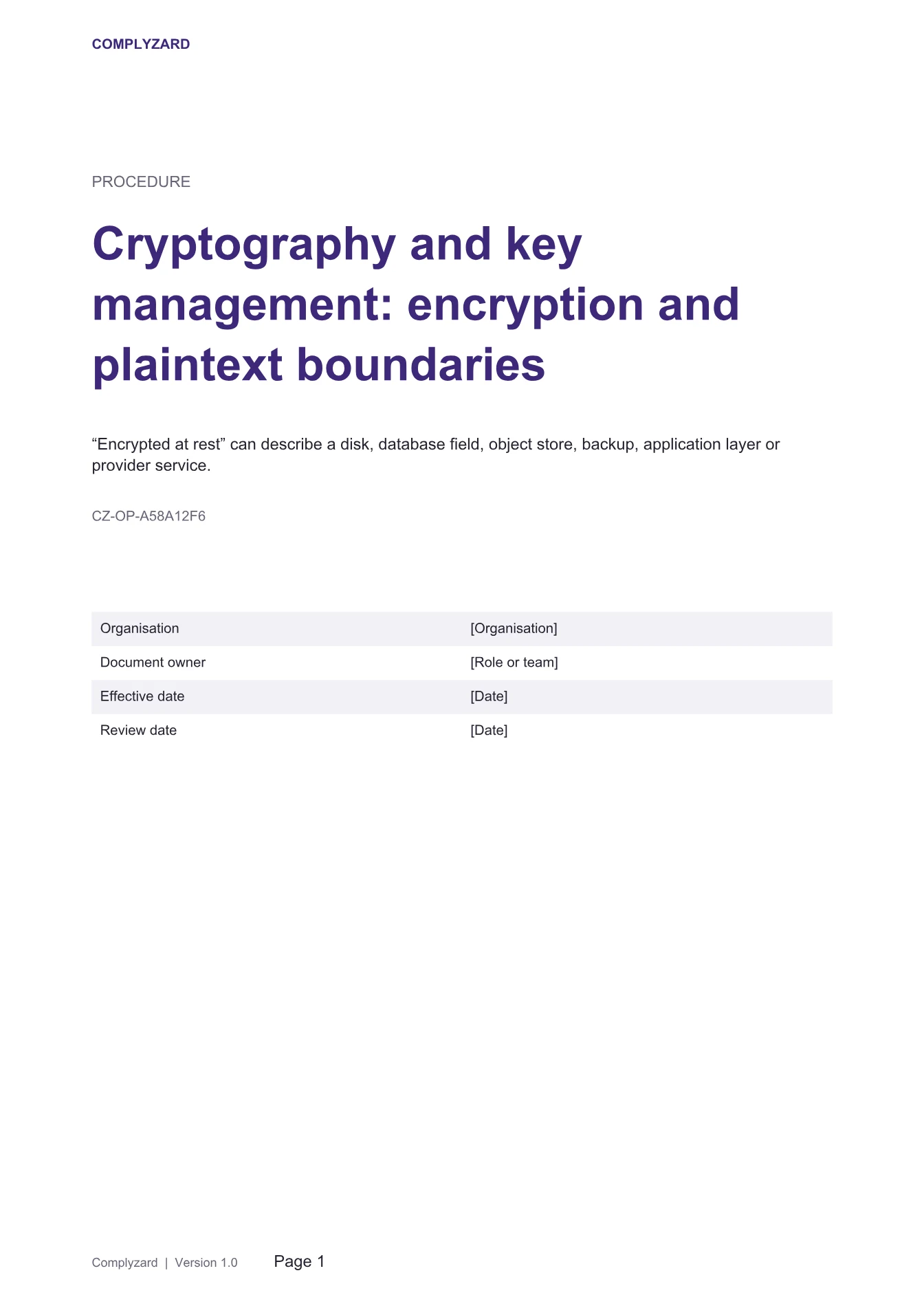 Cover of Cryptography and key management: encryption and plaintext boundaries