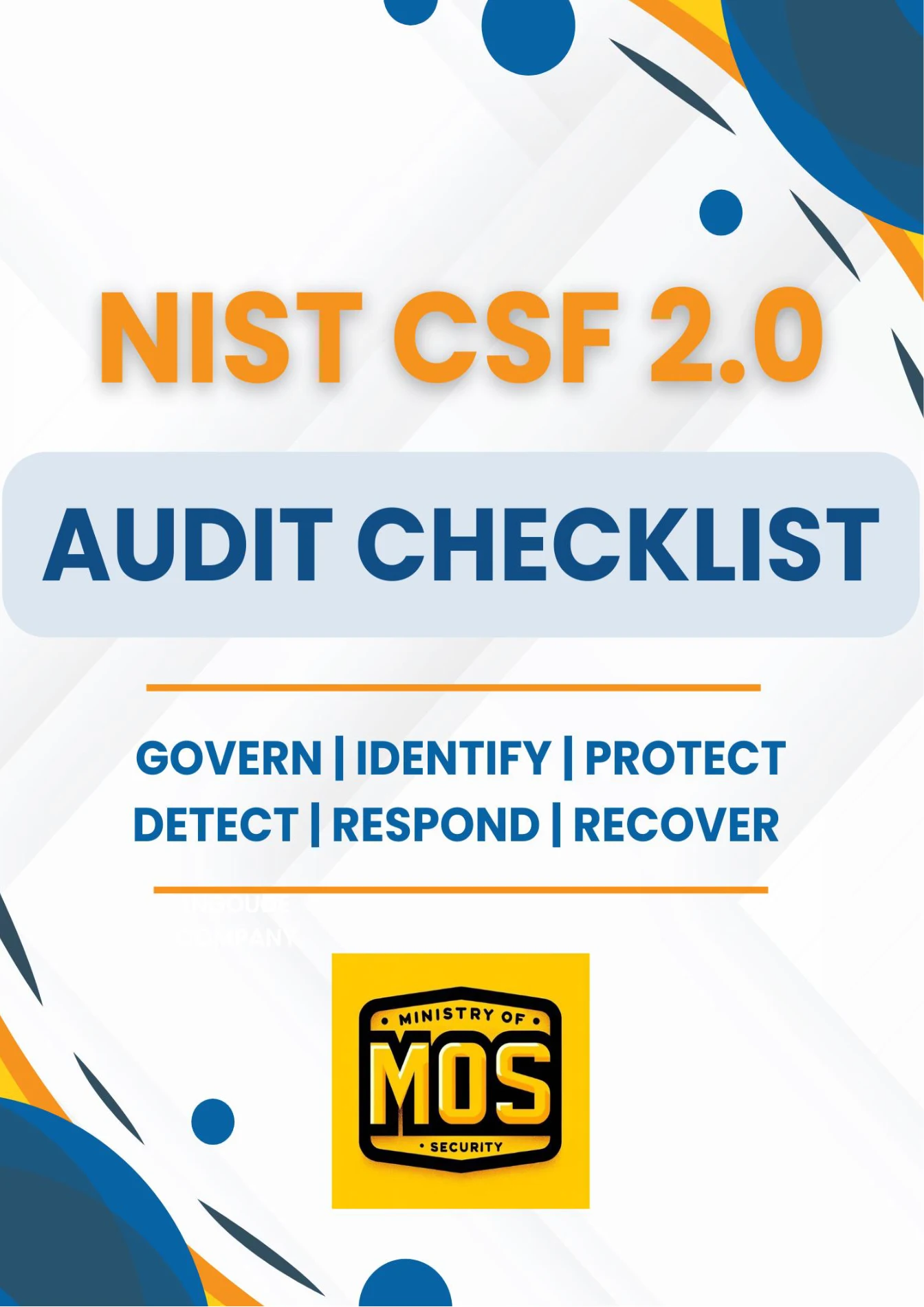 Cover of NIST CSF 2.0 Audit Checklist