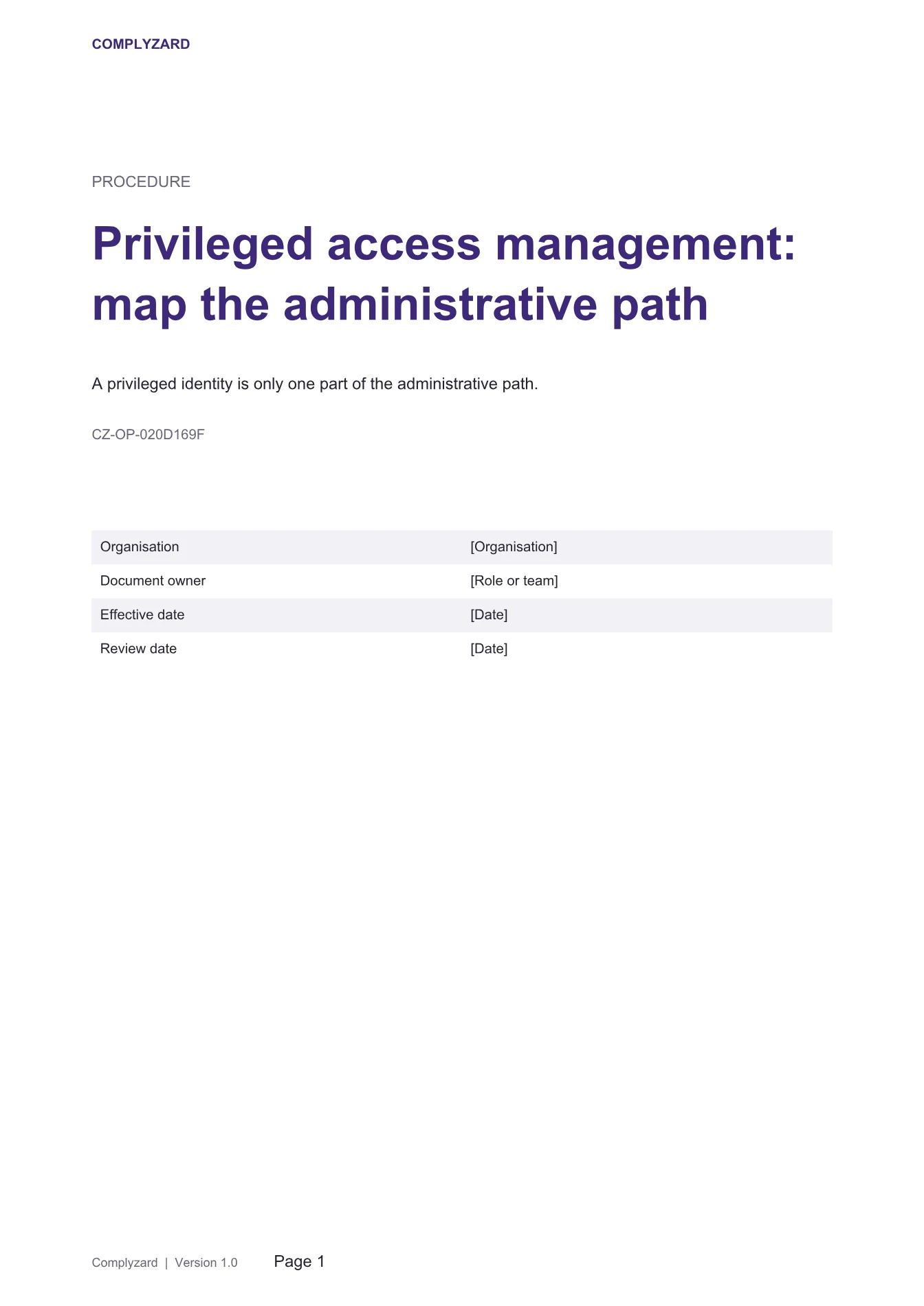 Cover of Privileged access management: map the administrative path