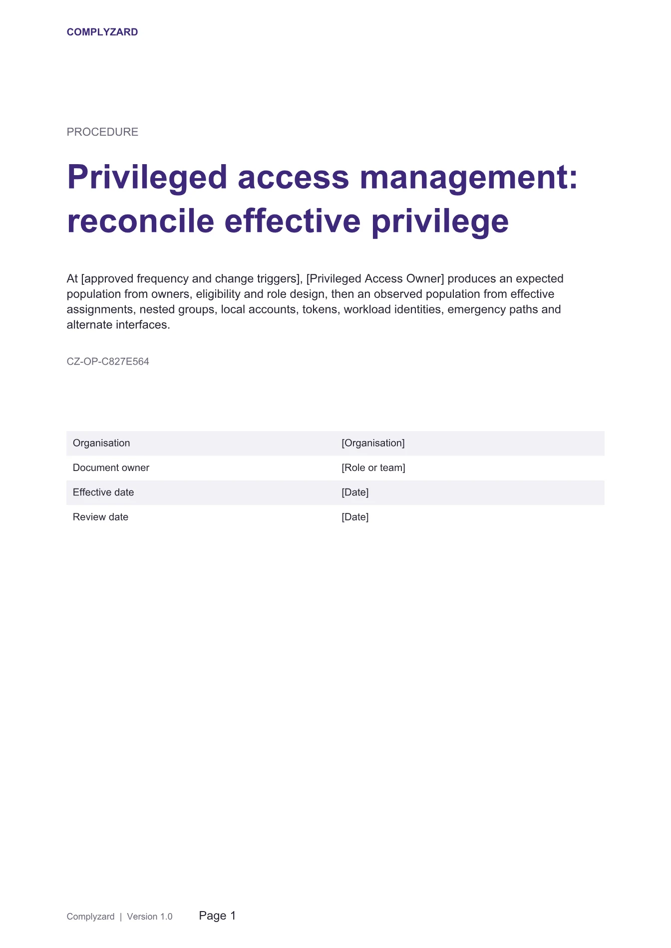 Cover of Privileged access management: reconcile effective privilege