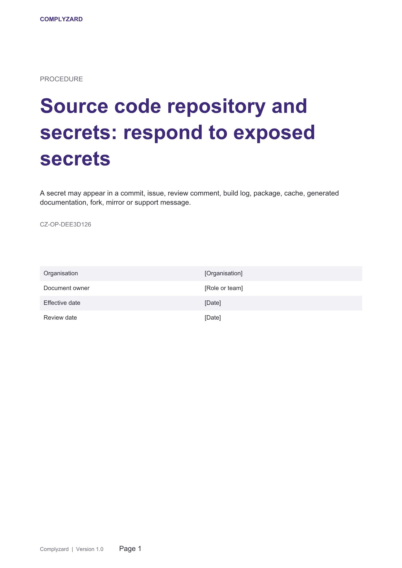 Cover of Source code repository and secrets: respond to exposed secrets