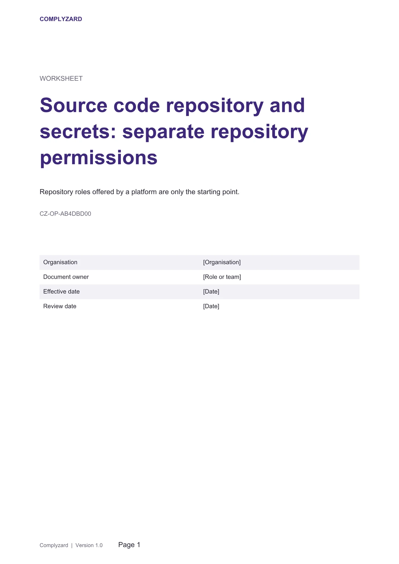 Cover of Source code repository and secrets: separate repository permissions