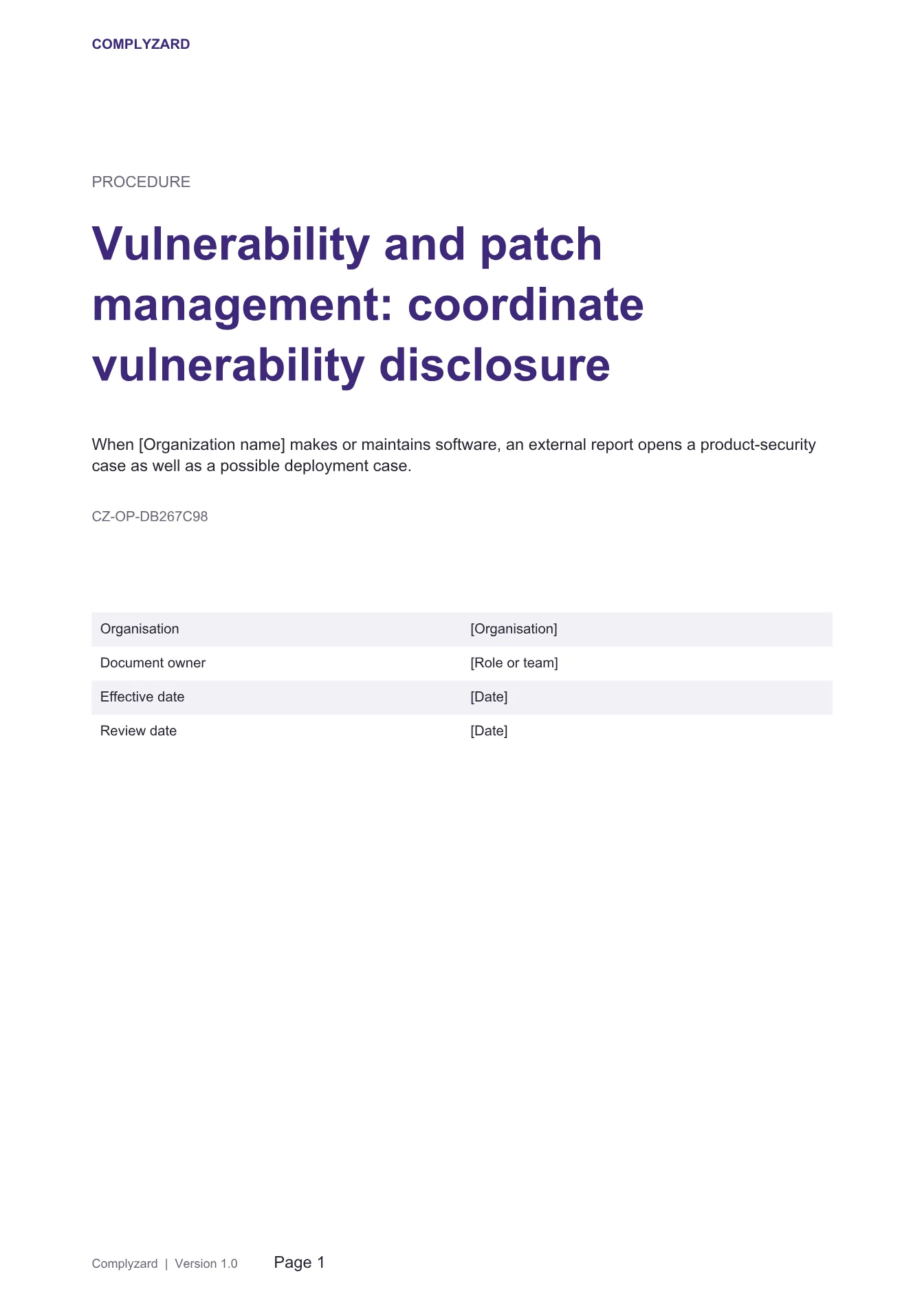 Cover of Vulnerability and patch management: coordinate vulnerability disclosure